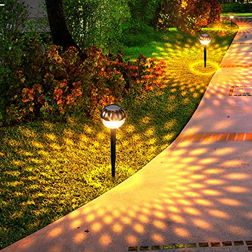 2Pcs Solar Pathway Lights Outdoor Bright LED Solar Landscape Lights 400mAh Solar Garden Lamps für Garden Yard Gehway von Spacnana