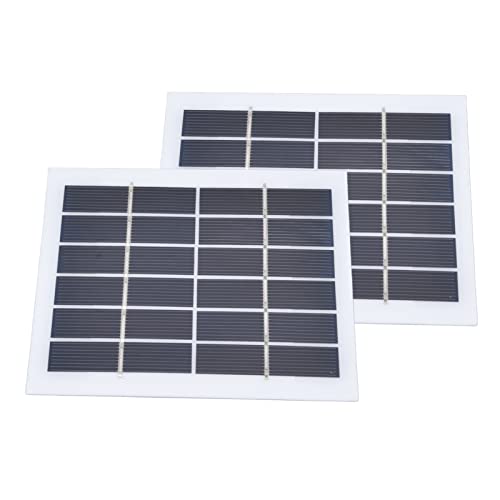 2Pcs Solarpanel 2W 6V Solarzellen für Solarbatterieladegerät DIY Solar Syatem Kits High Conversion von Spacnana