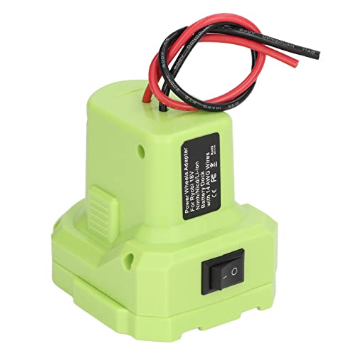 Akku-Adapter für Elektrowerkzeuge, Akku-Adapter für Elektrowerkzeuge, 14 AWG-Stromwandler für Ryobi 18 V One-Serie, Düsen von Spacnana