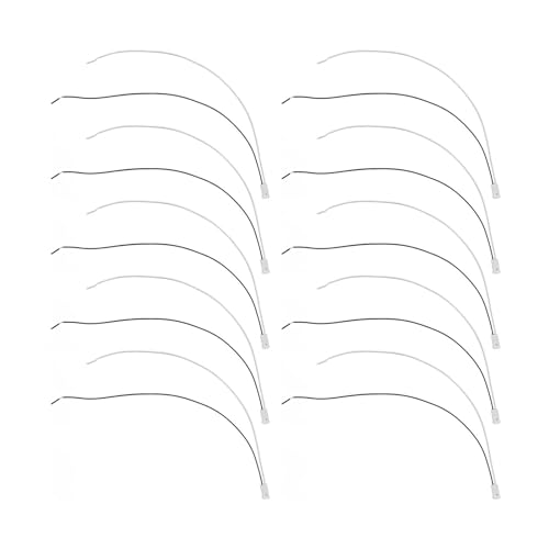 Spacnana Keramik-Lampenfassung, 10 Stück, G4-LED-Lampenfassung, Halogen-MR11-Sockel, Keramik-Lampenfassung, 4-mm-Buchse, Bi-Pin-Stecker in 11,8-Zoll-Draht für, Lampenfassungen von Spacnana