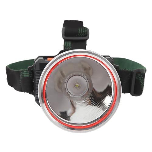 LED-Induktionsscheinwerfer, Tragbare Taschenlampe mit Hoher Helligkeit und 3 Gängen, Beleuchtung für Outdoor-Wandern, Angeln (Induktions-Weißlicht-Datenkabel-Stirnband) von Spacnana