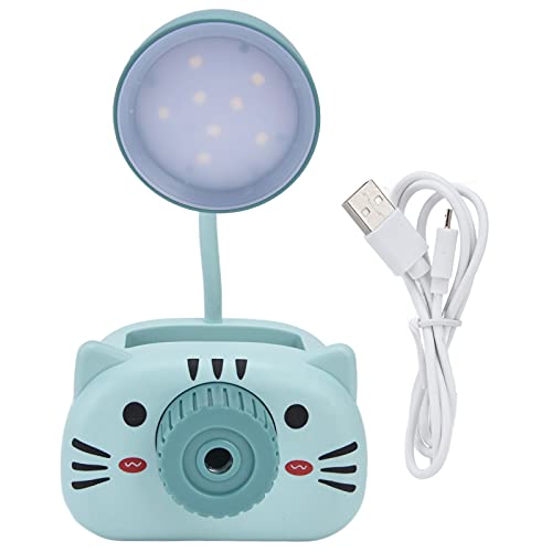 LED -Schreibtischlampe mit Integriertem Bleistiftspitzer, Stifthalter, USB -Lade- und Klapp -LED -Tischlampe Zum Lesen (BLUE) von Spacnana