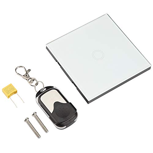 Leichter Smart Touch Switch mit Drahtloser Fernbedienung, Hochwertig und Sicher zu bedienen. (WHITE) von Spacnana