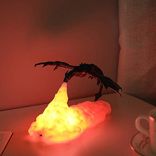 Nachtlicht, USB-LED-aufladbare Flying Dragon-Lampe für Kindergeschenk Home Living Room Decorations von Spacnana