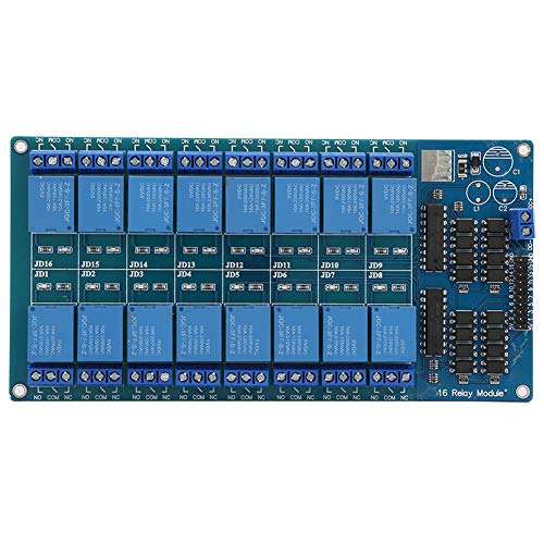 Relaismodul, 16-Kanal-Relaismodul-Steuerplatine 5 V mit Optokopplerschutz für Mikrocontroller-Modul, Relais, PC-Board-Relais Relaismodul, 16-Kanal-Relaismodul-Steuerplatine 5 V mit Optokopplerschutz für Mikrocontroller-Modul, Relais, PC-Board-Relais von Spacnana