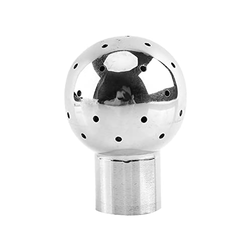 Rotationssprühkugel-Tankreinigungskopf aus Edelstahl, 360°-Drehung mit 1,5–2,5 Kg Druck und Geringem Wasserverbrauch für Tanks, Fässer und Wasserkocher (Fix) von Spacnana
