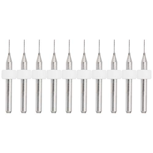 Spacnana 10pcs 0,4 Mm Wolfram -Carbid -Reinigungsnadeldüsenbohrbits für 3D -Druckerteile, Geeignet für eine Präzise Metallverarbeitung von Spacnana