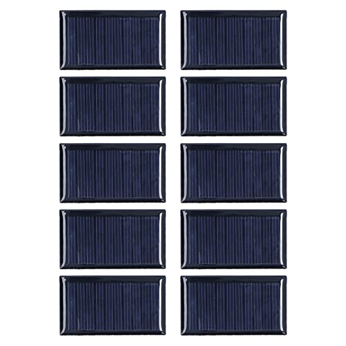 Spacnana 10pcs Kleine Solarzellen Mehrzweck -Ladegerät Wetterfestes Solarspielzeuglicht 0,15W 5 V mit Wissenschaftlichen Projekten von Spacnana