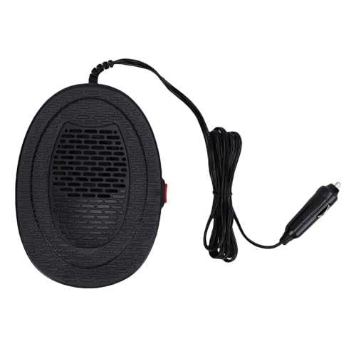 Spacnana 12 -V -Autoheizung 150W 360 ° Rotatable Fast Heizung Defogger ABS -Material für Auto, SUV, LKW (BLACK) von Spacnana