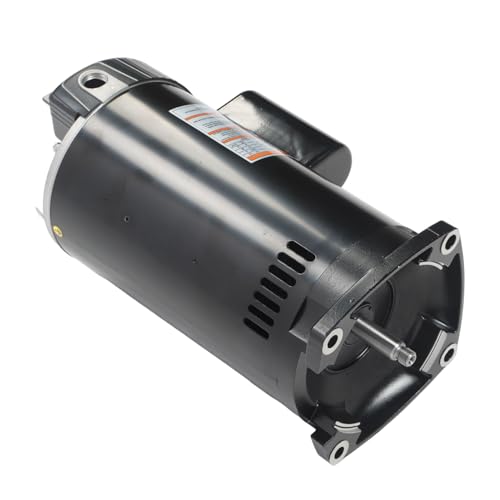 Spacnana 2,0 PS Starker Poolpumpenmotor 56Y, Quadratischer Flansch, Legierter Stahl, Thermischer Überlastungsschutz für Schwimmbäder oder Spas von Spacnana
