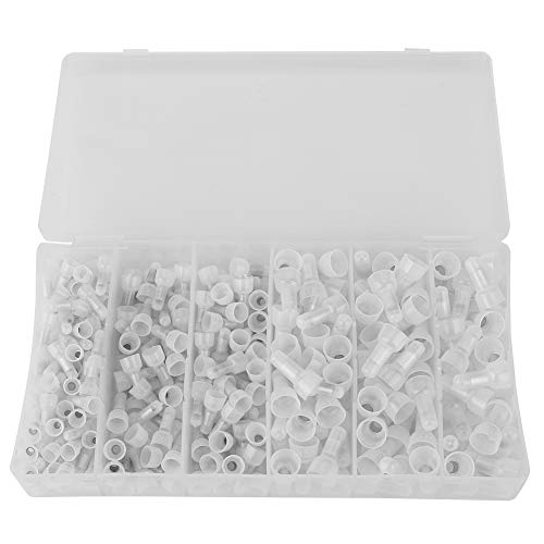 Spacnana 300 Stück Draht-Close-End Kappe Crimp-Terminals Steck Verbinder Kit, 22-16/16-14/12-10 Tester, für Car-Audio-und Sicherheits Ausrüstung von Spacnana