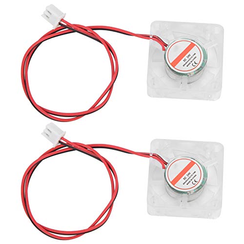 Spacnana 3D -Drucker -Kühlingventilator Transparenter Kühler für V6 Hotend 2PCS LED Industrial Accessoires (24V) von Spacnana