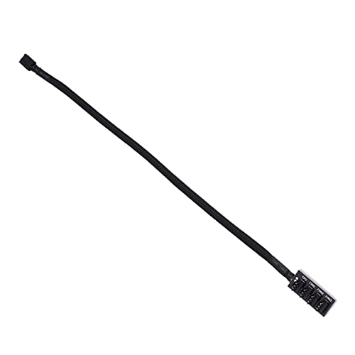 Spacnana 4-pin-Lüfter-Power-Splitter-Hub für Computerventilatoren, PWM-Funktionsgeschwindigkeitskontrolle, Kompatibel mit 3-Pin/4-Pin-Ventilatoren für die Steuerung Zahlreicher Systemventilatoren von Spacnana