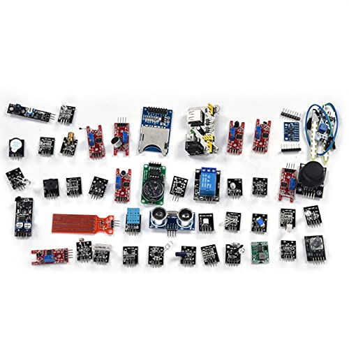 Spacnana 45-in-1-Sensormodul-Starterkit, Enthält die 45 Gängigsten Sensoren, für den Einstieg in die Elektronik und Programmierung Spacnana 45-in-1-Sensormodul-Starterkit, Enthält die 45 Gängigsten Sensoren, für den Einstieg in die Elektronik und Programmierung von Spacnana