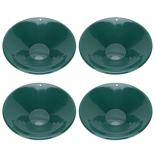 Spacnana 4PCS Leichtes Gold -Prospekting -Pfanne, 10 Zoll Runde Form mit 90 ° Innenfadendesign für Gold -Prospektion für Placer -Bergbau von Spacnana