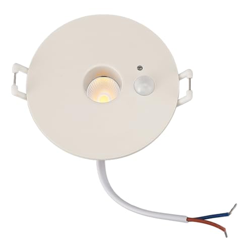 Spacnana 9W LED-Deckeneinbauleuchte mit Bewegungsmelder, Rundes Downlight aus ABS-Material, 120° Erfassungsbereich für Flur, Eingangsbereich, Wohnzimmer, Balkon von Spacnana