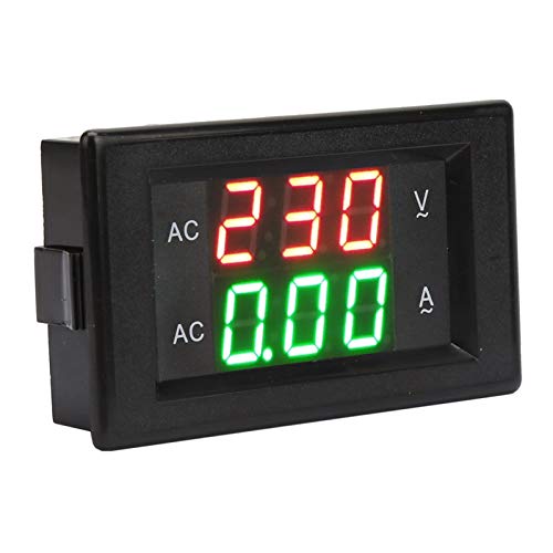 Spacnana AC Digital Voltmeter Amperemeter Dual Display 0-500V 0-50A LED-Spannungsstrommesser mit Transformator von Spacnana