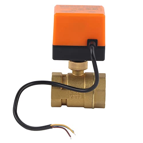 Spacnana Bequeme 3-Draht-Motorisierungskugelventil 2-Wege-Steuerung für die Erhitzungslüftung Klimaanlage AC 220V 1PC DN32 G1-1/4 von Spacnana