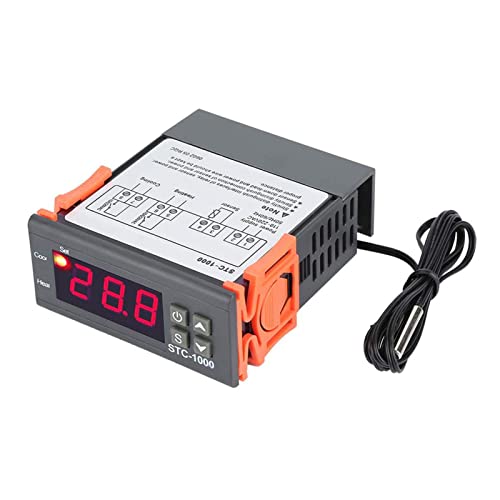 Spacnana Digital Temperatur Controller Switch, Plastic LCD -Bildschirmsteuerung, 220 V für Inkubator -Fermenter -Refigerator Spacnana Digital Temperatur Controller Switch, Plastic LCD -Bildschirmsteuerung, 220 V für Inkubator -Fermenter -Refigerator von Spacnana