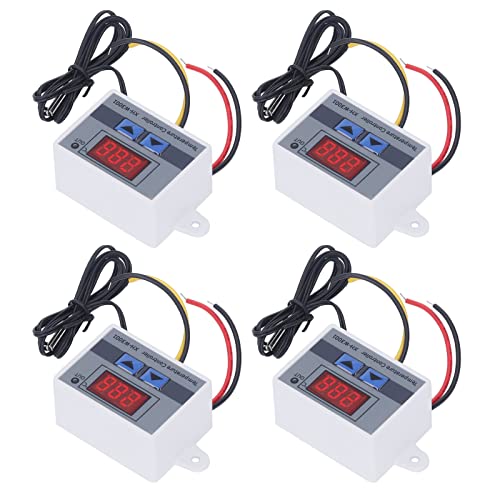 Spacnana Digital Thermostat Switch Modul LED -Anzeige Temperatur Controller für Inkubatoren Wide Application, Edelstahlsonde 4PCS 12V 120W von Spacnana