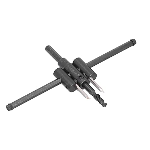 Spacnana Einstellbarer Kreis -Loch -Cutter Säge Kit Sauber Schneidendiy Werkzeuge für Holzbearbeitung Enthusiasten (30-200mm) von Spacnana