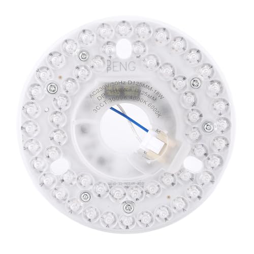 Spacnana Ersatz für Deckenventilator-Leuchte, 18 W 3CCT LED-Leuchten-Kit, Magnetisches Befestigungsdesign, Speicherfunktion, für LED-Dimmer (230V) von Spacnana