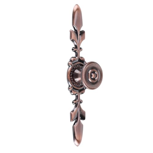 Spacnana Europäischer Möbelgriff, Schubladenknopf Elegantes Design für Schrankkommode für Schrank Brust (Kleiner Satz rotes Antike) von Spacnana