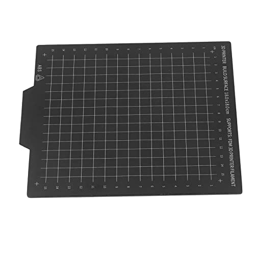Spacnana Federstahl Flexible Magnet -Build -Platte Stark für 3D Druckerdrucker Hochbettteile, Doppelseitige Hochtemperatur für Plaabs (180 * 180 mm) von Spacnana