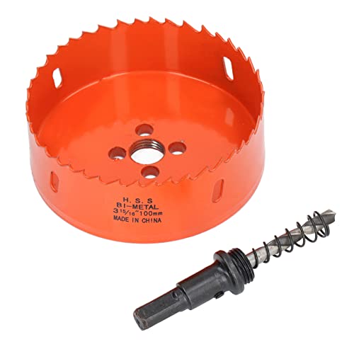 Spacnana Haltbares Bimetallochsägen HSS für Saubere Glatte Löcher in Weichem Metallholz -PVC mit Laube für Kraftbohrteile (3-15/16 "(100 mm)) von Spacnana