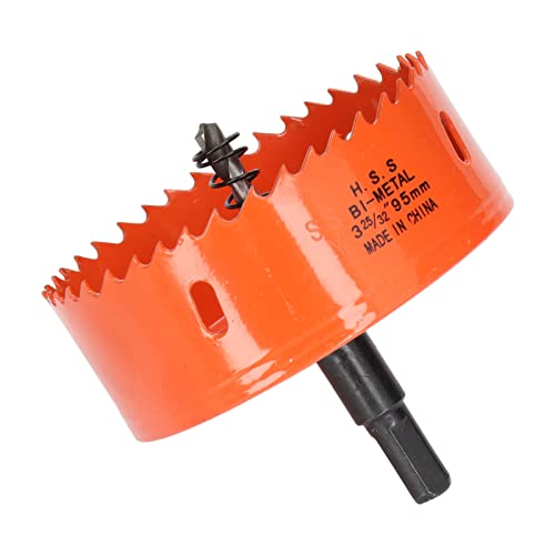 Spacnana Haltbares Bimetallochsägen HSS für Saubere Glatte Löcher in Weichem Metallholz -PVC mit Laube für Kraftbohrteile (3-25/32 "(95 mm)) von Spacnana