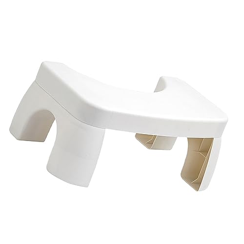 Spacnana Hockendes Töpfchen, Fußschemel, Scheiße, Badezimmer, Toilette, Fußstütze, Hocke, Grube, Toilettenhocker, Töpfchenhocker, Tritthocker, Tritthocker (Weiß) von Spacnana