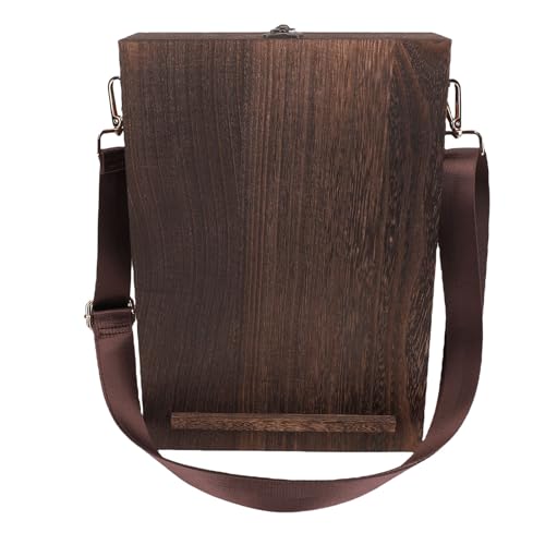 Spacnana Holz Messenger Box Art Sketch Box Multifunktional Tragbarer Künstler -Werkzeugbeutel Maltasche Pinsel -Werkzeug für Designer Architekten von Spacnana
