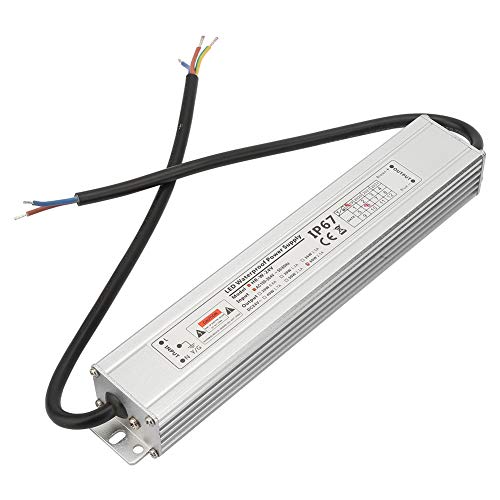 Spacnana IP67 LED -Netzteil, 24 V 60W Aluminium -Schalentransformator mit Konstanter Spannungsausgabe, für LED -Strip -Leuchten Scheinwerfer Straßenlaternen von Spacnana