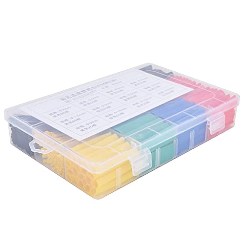 Spacnana Industrielle Wärmeschrinkschlauchpaket Starkes Isolationsdrahtschutz Kit 750 X Farbenfrohe Sets (530pcs Box) von Spacnana