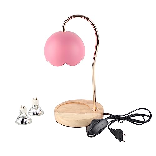 Spacnana Kerzenwärmer-Lampe, Dimmbar, Keine Flamme, Kerze, Schmelzende Metall-Kerzenwärmer-Laterne für Großes Glas von Yankee Candle (Rosa) von Spacnana