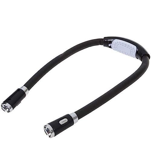 Spacnana LED-Halsbuchlicht, Einstellbare Flexible Freisprech-LED-Hals-Nachtlicht-Strick-Häkel-Leselampe von Spacnana