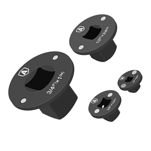 Spacnana Low Profile Impact Socket Adapter Set Drive Ratchet Adapter Set 3/4in-1in 1/2in-3/4in 1/2in-3/8in 1/4in-3/8in für Steckdosen Impact Wrengchen Ratchets Kabelfreie Übungen von Spacnana