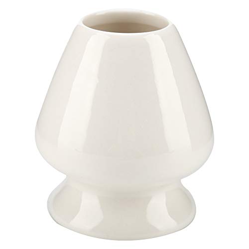 Spacnana Matcha Whisk Stand Ceramic Chasen Holder Whisk Holder Teezubehör mit 4 Farben für die Wartung der Lufttrocknungsform (WHITE) von Spacnana