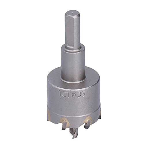 Spacnana Metalllochsahe Hochgeschwindigkeitsstahl Drei Blätter Neigung Winkelschneider mit Sechskantschlüssel für Dicker Edelstahl (35 mm) von Spacnana
