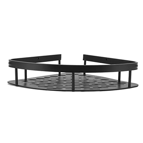 Spacnana Punch Rostbesichtige Aluminium Dreieckige Duschregal Hohlbasis für Badezimmertoilette, Küchenorganisation (1 Stufe) von Spacnana