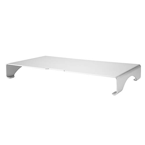 Spacnana Riser Stand Organizer Aluminiumlegierungschelf Silber für Einen Ordentlichen und Professionellen Arbeitsbereich von Spacnana