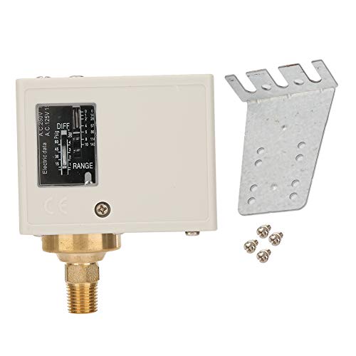Spacnana SPC110 Druck Kontroll Schalter, 24V Bis 380V SPDT Schalter mit Montage Halterung und Schrauben, für Kühlanlagen und Klimaanlagen von Spacnana