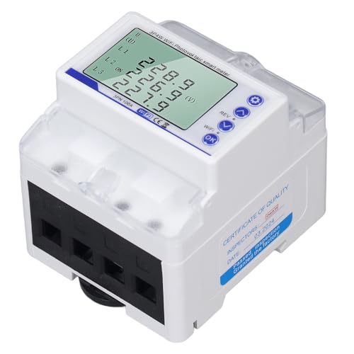 Spacnana Smart WiFi Circuit Breaker, 3 -Phasen -Energiemessel mit Leckage -Überstrom über Spannungsschutz, Backbeleuchtung LCD -Display, Fernbedienung über App für Smart Home von Spacnana