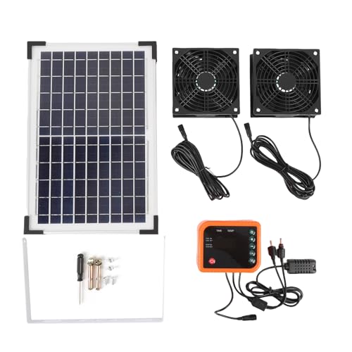 Spacnana Solar Abgase Lüfter Kit Polysilicon ABS Solarbeatmung Lüfter mit Controller für Greenhouse Garagen Outdoor Camping Spacnana Solar Abgase Lüfter Kit Polysilicon ABS Solarbeatmung Lüfter mit Controller für Greenhouse Garagen Outdoor Camping von Spacnana