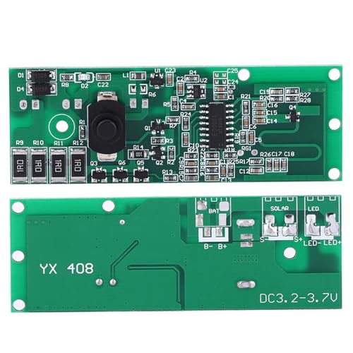 Spacnana Solar Lamp Controller -Modul, 3,2 V/3,7 V, mit Schalter, Mikrowelleninduktion für Automatischen Sensor Nachts von Spacnana