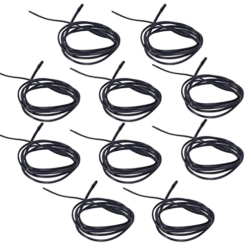 Spacnana Thermistorsensor 10pcs Hohe Genauigkeitstemperatursonde für Haushaltsgeräte Industriesysteme und Verbraucherprodukte PVC -Harzsonde (50K B3950) von Spacnana