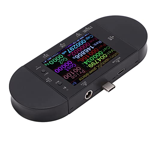 UD24 Farbanzeige Großer Bildschirm USB -Tester Digitalspannungsdetektor Multi Zweck, Vielfältiges Gameplay, Erkennung Verschiedener USB- und Typ -C -Schnittstellengeräte, mit von Spacnana