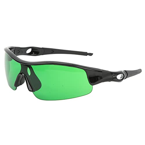 UV-Brille, Schützende Grow-Room-Brille, Schutzbrille, LED-Licht, UV-blockierender Augenschutz für die Arbeit, Blaulicht-blockierende Brille (Grün) von Spacnana