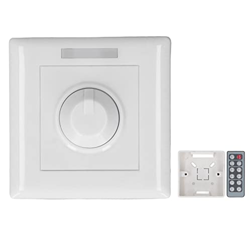 Spacnana Wand-Dimmerschalter, Stufenloser Helligkeits-Dimm-Controller für LED-Leuchten, Intelligenter Dreh-Dimmer-Controller, DC 12 Bis 24 V von Spacnana
