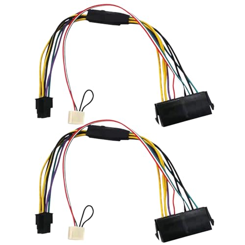 Spactz 2 x Netzteil ATX Netzteil 24P auf 6P Mini 6P Stecker für ProDesk 600 G1 600G1 800G1 Umwandlung der Hauptplatine von Spactz